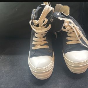 Rick owen platform sneakers